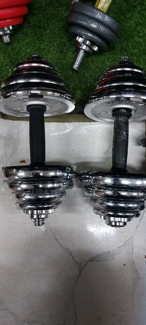 Dumbells 50kg (2 Pairs of 25kg) Adjustable Weights