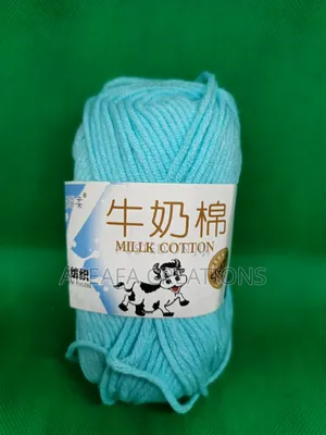 5-Ply 50g Milk Cotton Yarn – Ultra-Soft Lightweight Yarn for Baby & Crochet Projects