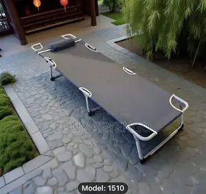 Foldable Bed | Adjustable Backrest | Heavy-Duty Frame | Portable | Indoor & Outdoor Use
