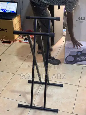 Single X-Frame Keyboard Stand – Adjustable Height, Non-Slip Feet for All Keyboard Sizes & Brands