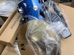 Ev 5set Acoustic Drumset | Complete Drum Kit | Hardware Included | Stage & Practice Ready