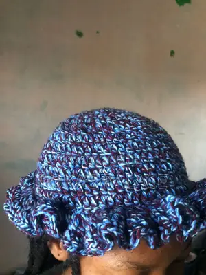 Handmade Crochet Raffle Hat – Affordable Handcrafted Crochet Fashion Hat