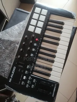 M-Audio Oxygen 25 – 25-Key Ultra-Mobile USB MIDI Controller – 8 Assignable Knobs, 1 Slider & DAW Integration