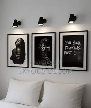 Black & White Deer/Art Photo Frame – Customized Monochrome Picture Frame on Order