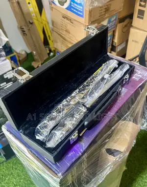 Metallic Flute With Case | Silver-Plated Keys | Pure Tone | Student to Concert Grade