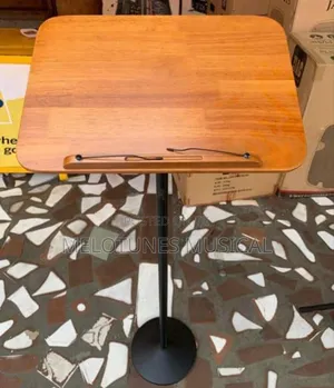 Portable Wooden Podium & Church Pulpit – Hardwood Lectern with Angled Reading Surface for Events