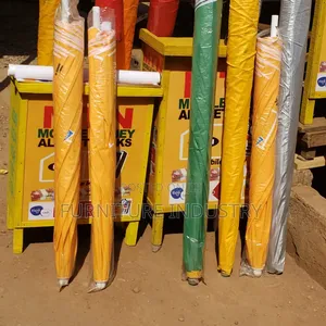 Set Mobile Money Umbrella And Table | Portable Set | Weather-Resistant Umbrella | Foldable Table | Market & Outdoor Use