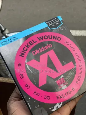 Nickel Wound Bass Guitar Strings (EXL170-5)