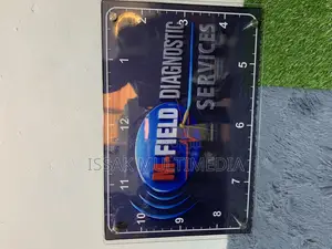 Custom Wall Clock 16×24 Inches – Personalized Acrylic Glass Wall Clock with Image & Name