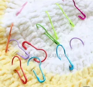 Gourd-Shaped Crochet Stitch Markers – Colourful Safety Pin Markers for Knitting & Crafts