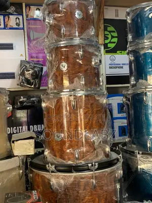 EV 5-piece Drumset With Cymbals And Stands – Complete Drum Cymbal Set for Beginners & Professionals