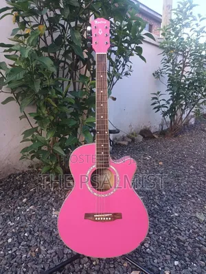 Monterey MA-15PK Pink Folk-Sized Acoustic Guitar – 6-String Steel-String, Beginner-Friendly Dreadnought