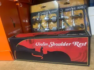 Adjustable Violin Shoulder Rest – Ergonomic Foam Pad for 3/4 & 4/4 Violins, Folding ABS Frame