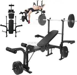 Bench Press Set With 60kg Weight and Barbell