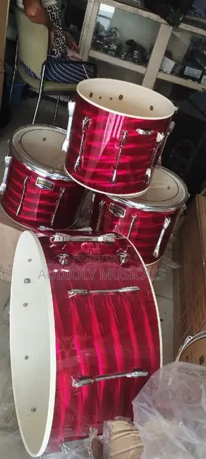 6-Piece Acoustic Drum Set – Complete Hardware & Cymbal Package