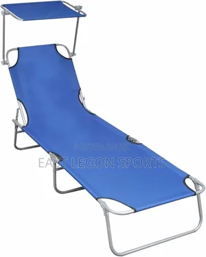 Camp Chair Bed Seat Folding Masarge Sun Lounger | Lightweight | Armrests & Cup Holder | Oxford Fabric | Load-Bearing Frame