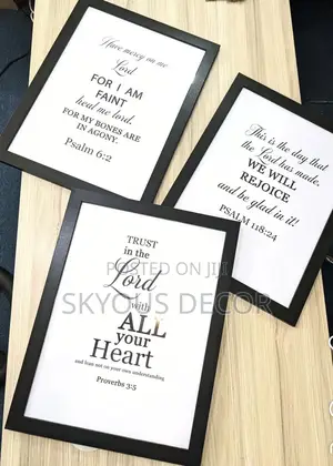 Glass Quote Picture Frame – Inspirational Quote Glass Frame Available on Custom Order