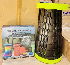 Foldable Extension Camping Stool | Telescopic Legs | Locking System | Lightweight | Hiking & Outdoor Use