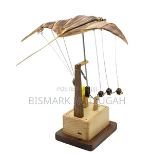 Wave Gentle Wooden Kinetic Manta Ray Sculpture – Mechanical Motion Automaton Wood Carving