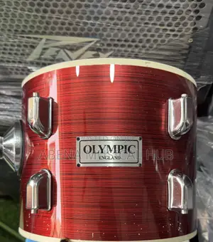 Olympic England 5-Piece Full Acoustic Drum Set – Quality Sound, Smooth Bass & Complete Hardware