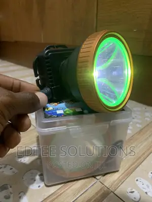 Rechargeable High Power Headlamp With Regulating Switch | LED | Adjustable Beam | Lightweight | Hands-Free | Camping Hiking & Diving