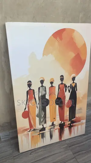 African Women Wall Art Canvas – Colourful African Culture Art Print for Home Décor