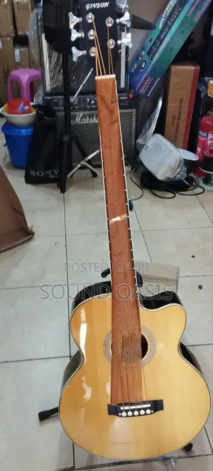 Givson Semi-Acoustic Bass Guitar With Bag