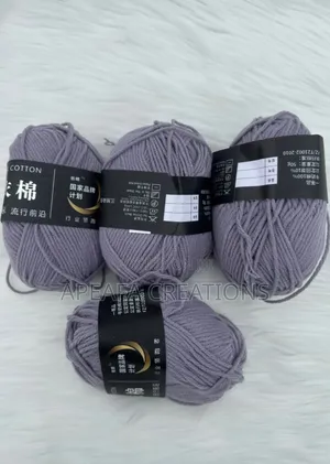 4-Ply 50g Milk Cotton Yarn – Lightweight Soft Yarn for Baby Products & Crochet