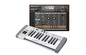 Swissonic Easykey 25 Aas Bundle (midi 25-key Keyboard) | Touch-Sensitive Keys | Built-in Voices & Rhythms | Beginner to Pro