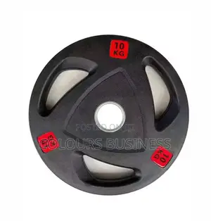 10kg Weight Plate – Olympic Rubber-Coated Weight Plate
