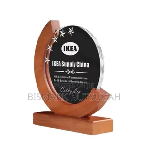 Crystal Award Trophy – Premium Optically Clear Glass Trophy for Events & Competitions