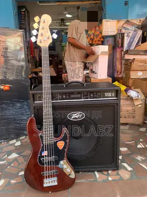 Fender Jazz Bass Guitar Combo (with Bandit 115) | Passive Pickups | Warm Vintage Tone | 4-String Electric Bass