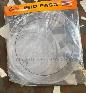 Remo Encore Pro Pack 7-Piece Drum Head Set – Durable Mylar Film Heads for Full Acoustic Drum Kits
