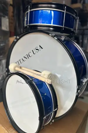 Titanic Usa Parade Drum Set - [3pcs] | Complete Drum Kit | Hardware Included | Stage & Practice Ready