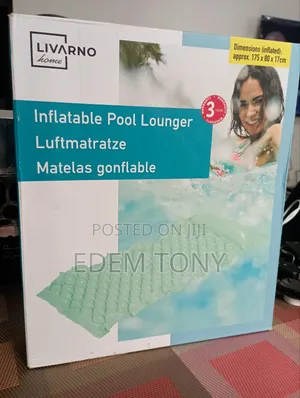 Inflatable Pool Lounger | PVC Inflatable | Lightweight | Pool Beach & Lake | Easy Inflate/Deflate