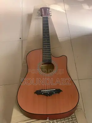 Intern Int-38c Linden Wood Acoustic Guitar Picks (brown) | Steel-String | Warm Resonant Tone | Beginner to Pro