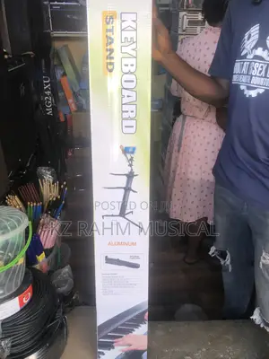 Keyboard Stand, Aluminum - Professional Grade | Heavy-Duty Frame | Adjustable Height | Fits All Keyboard Sizes