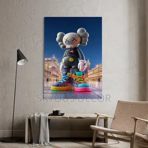 KAWS Wall Art Canvas Print – Stylish Inspirational KAWS Art for Home & Office Décor