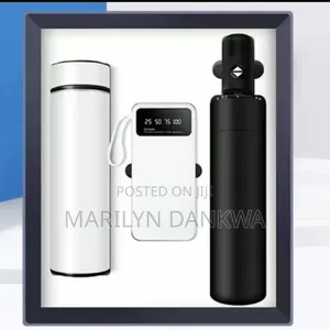 3-in-1 Men's Corporate Gift Set – Premium Branded Pen, Diary & Flask in Gift Box