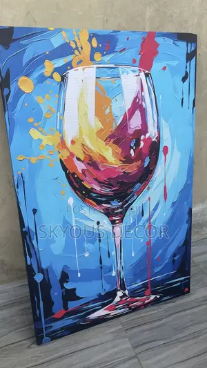 3D Glass Art Design Canvas – Unique Three-Dimensional Wall Art Canvas for Modern Interiors