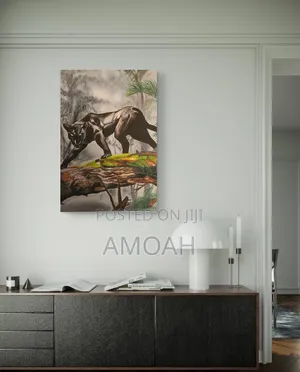 Jaguar Luminous Portrait Painting 63×92cm – Glow-in-the-Dark Canvas Wall Art