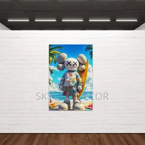 KAWS Wall Art Canvas Print – Stylish Inspirational KAWS Art for Home & Office Décor