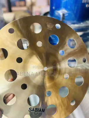 Sabian B8 18-Inch Ozone Crash Cymbal – Perforated Bronze for Unique Dry, Trashy Crash Tone