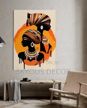 African Women Wall Art Canvas – Colourful African Culture Art Print for Home Décor