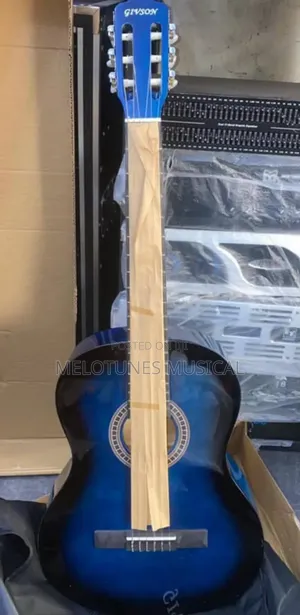 Givson Blue Acoustic Guitar | Steel-String | Warm Resonant Tone | Beginner to Pro