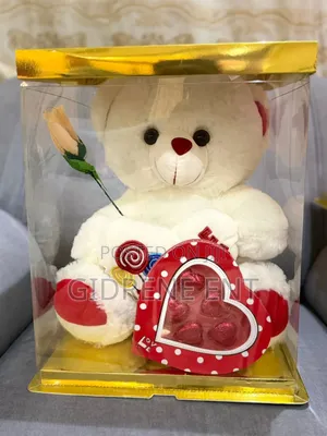 Executive Valentine's Gift Set – Premium Teddy Bear, Chocolate, Flower & Champagne Gift Box