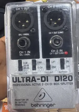 Active Ultra Di Di20 Behringer 2-channel | Professional Grade | Durable Build | Stage & Studio Ready