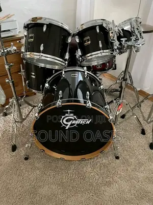 Gretsch Drums Renown RN2-E8246 4-piece Shell Pack - Black | Professional Drum Kit | Durable Build | Stage & Studio Ready