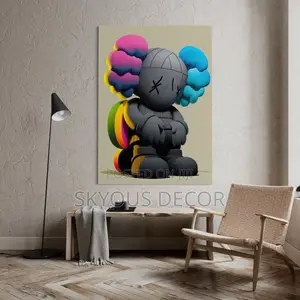 KAWS Wall Art Canvas Print – Stylish Inspirational KAWS Art for Home & Office Décor