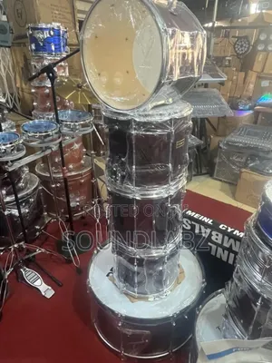 Wine 6-Piece Acoustic Drum Set – Complete Hardware & Cymbal Package